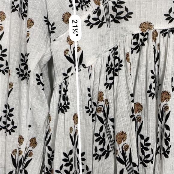 Free People floral print Susie boho blouse - Picture 4 of 5